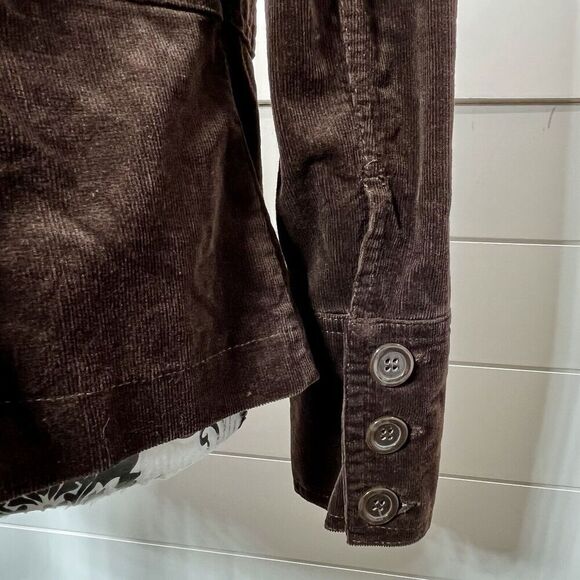 JKLA Corduroy Jacket Womens Cotton Stretch Brown US M Preppy Office Siren - Picture 6 of 13